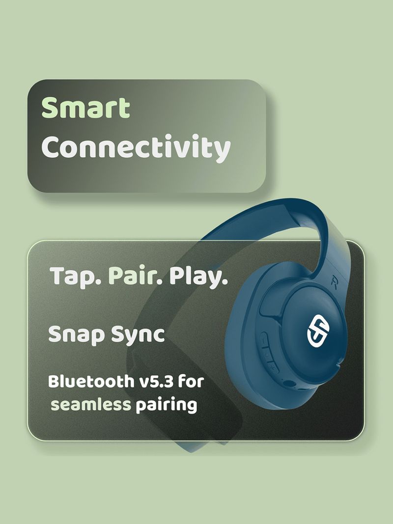 SnapUp SUA0091 Bluetooth Headset Blue - Image 6