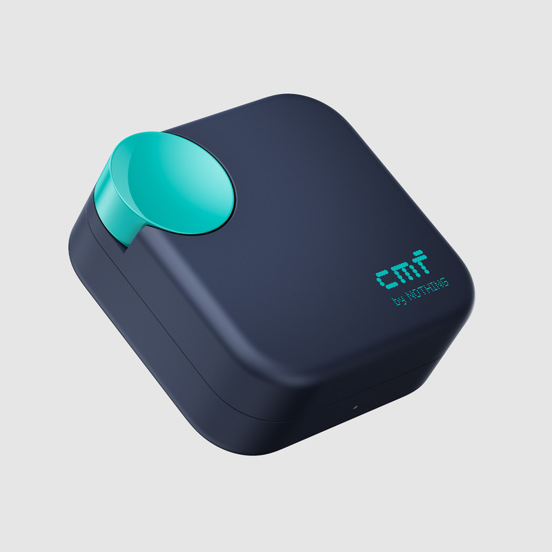 CMF by Nothing Buds Neo, 35 dB ANC, 12.4mm Driver, Dual Tone Design, 52 hrs Bluetooth Headset Dark Blue, True Wireless