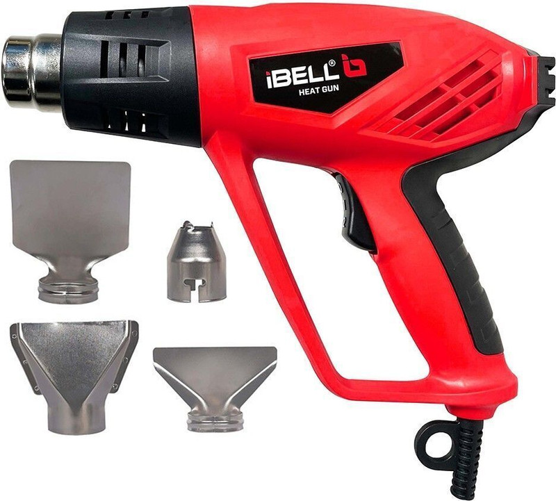 iBELL IBL HG20-82C Dual Temperature Hot Air Tool,250L/min & 550L/min Air Flow,DIY Work 2000 W Heat Gun