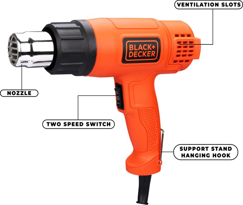 BLACK+DECKER KX1800-B1 1800W Heat Gun - Image 6