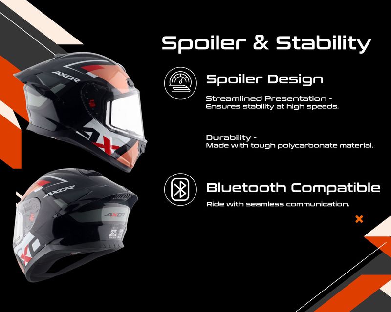 Axor Saber X-Sport Motorbike Helmet - Image 4
