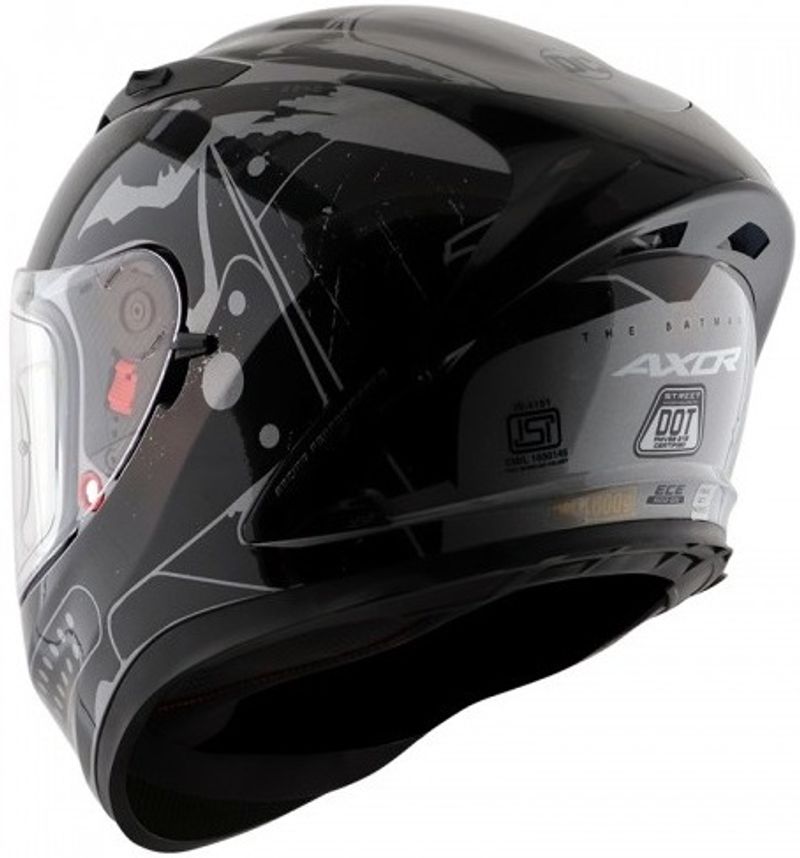 Axor Street DC Batman Motorbike Helmet Anthracite Black - Image 4