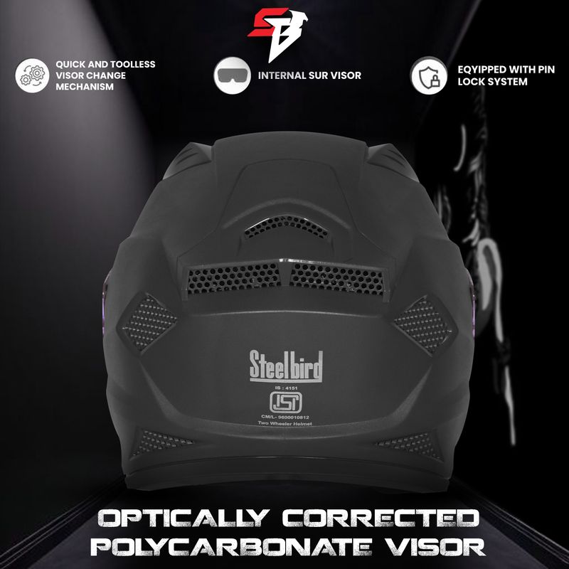 Steelbird SBH-25 Rudra Full Face Helmet - Image 6