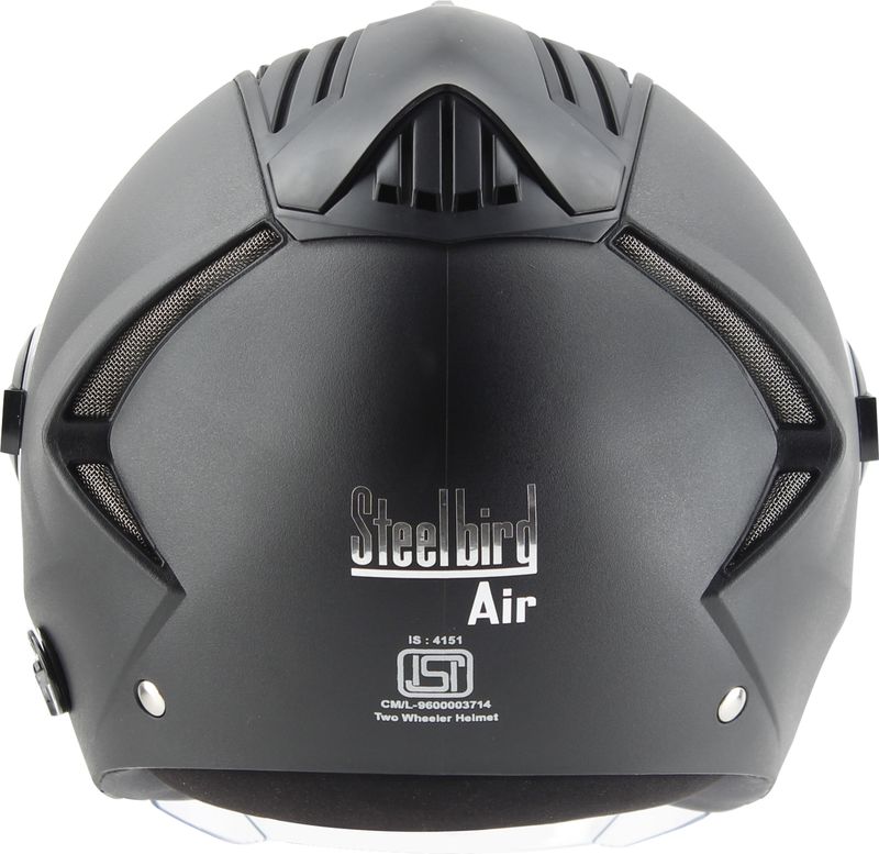 Steelbird Air SBA-3 ISS RVR Open Face Black 600mm - Image 6