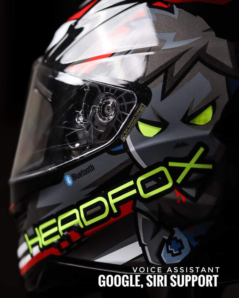 N2F Shady AI Bluetooth Full Face Helmet - Image 4