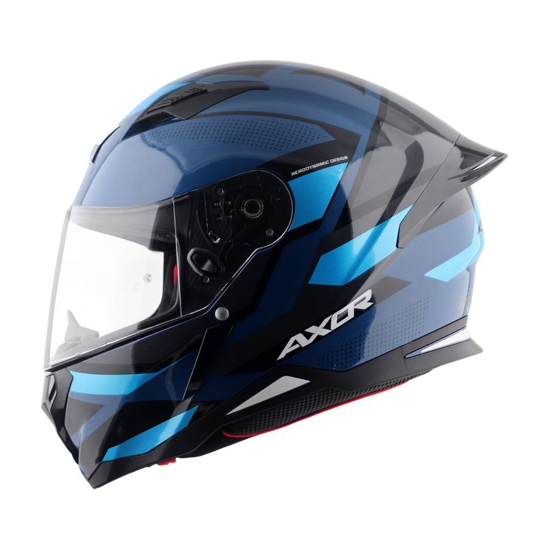 Axor Hunter Cornet Motorbike Helmet (Dark Blue) - Image 3