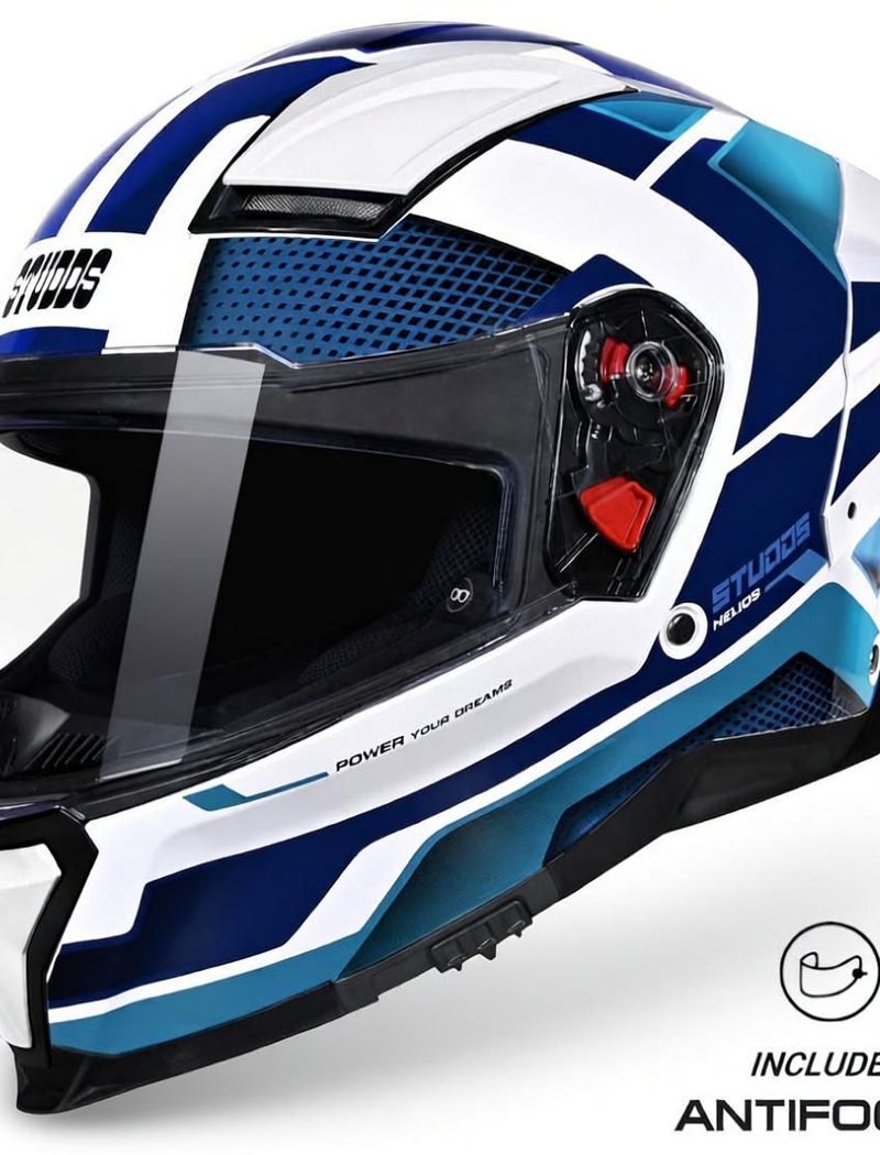 STUDDS Helios Asphalt Full Face Motorbike Helmet - Image 4