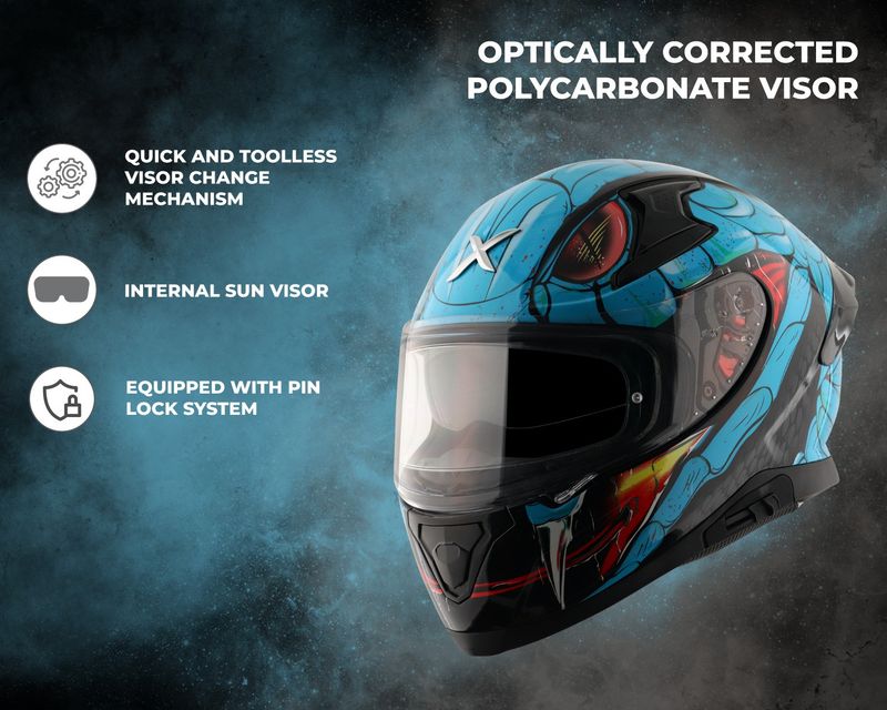 Axor Venomous Motorbike Helmet - Image 3