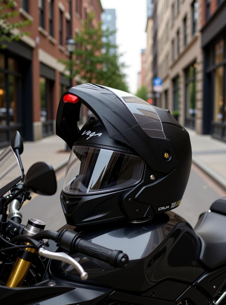VEGA Crux Motorbike Helmet - Image 3