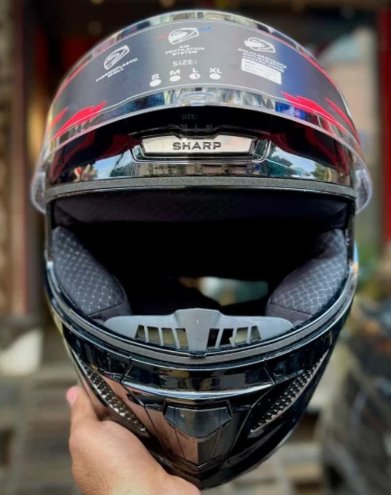 Steelbird Air SBH-25 600mm Large Black Helmet - Image 5