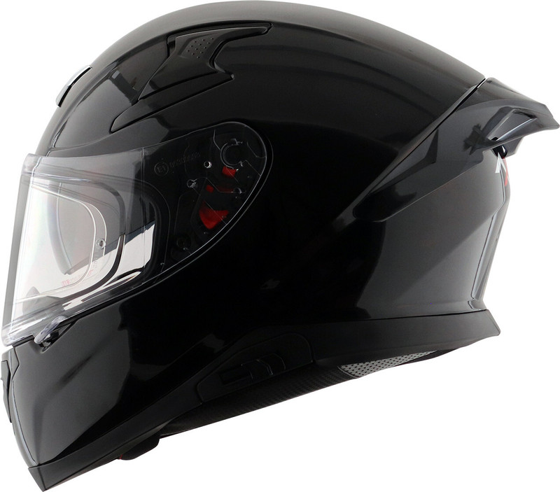 Axor Apex Solid Motorbike Helmet Black