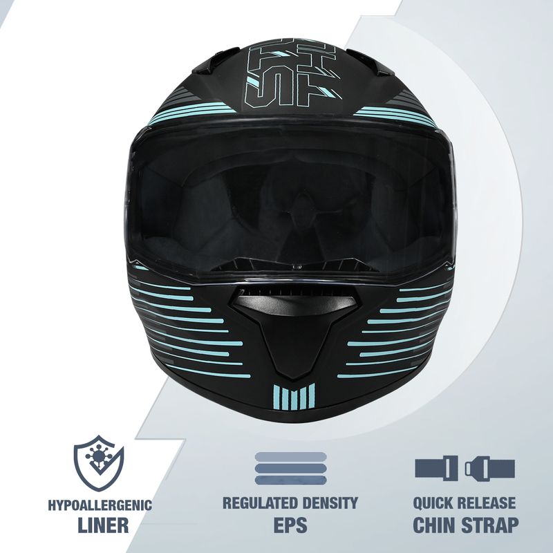 STUDDS Thunder D11 Full Face Motorbike Helmet - Image 4