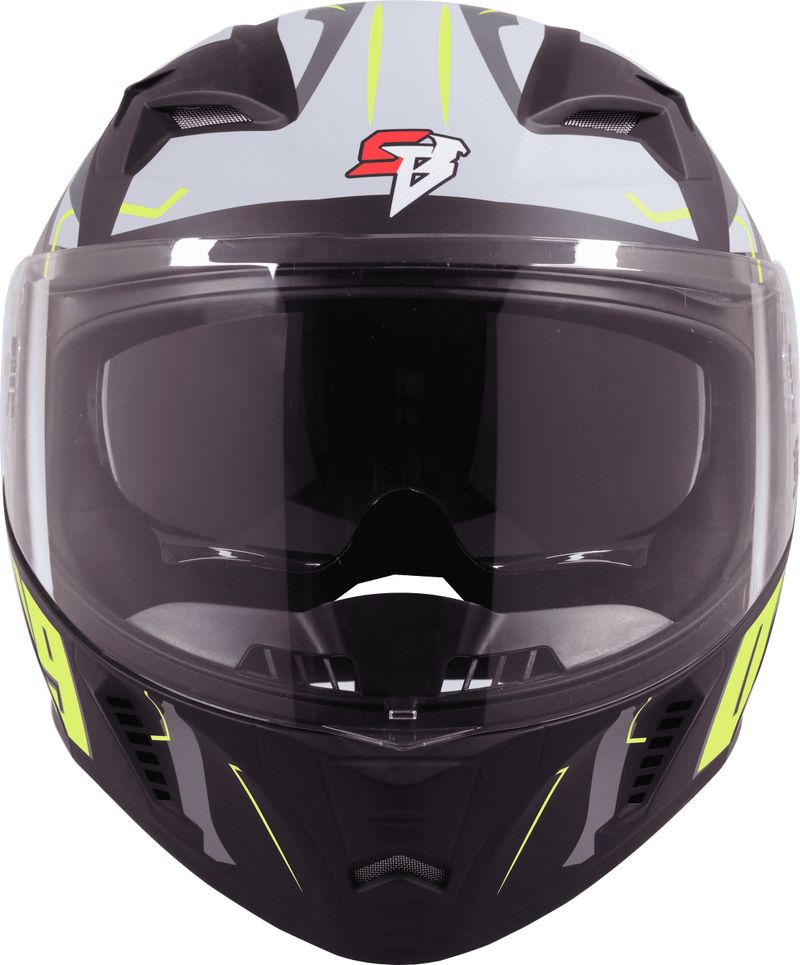 Steelbird Air SBA-20 ISS 09 Glossy Black Neon Large Helmet - Image 3