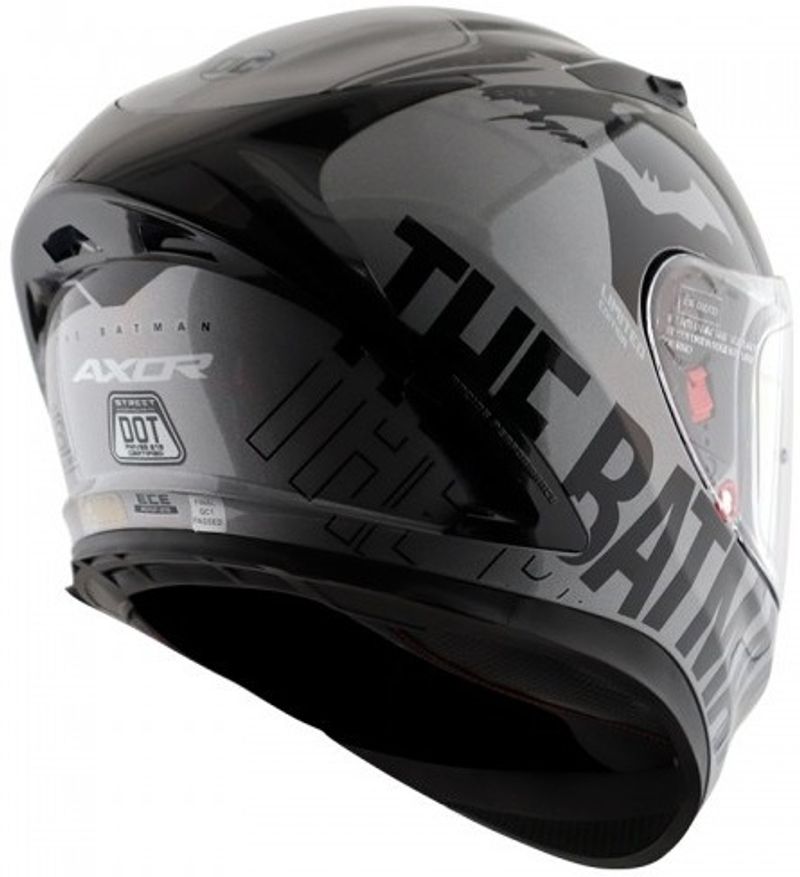 Axor Street DC Batman Motorbike Helmet Anthracite Black - Image 6