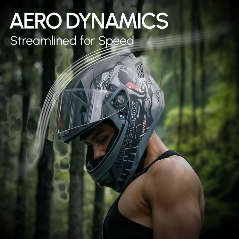 Head fox Wolf AI Bluetooth Smart Helmet - Image 6