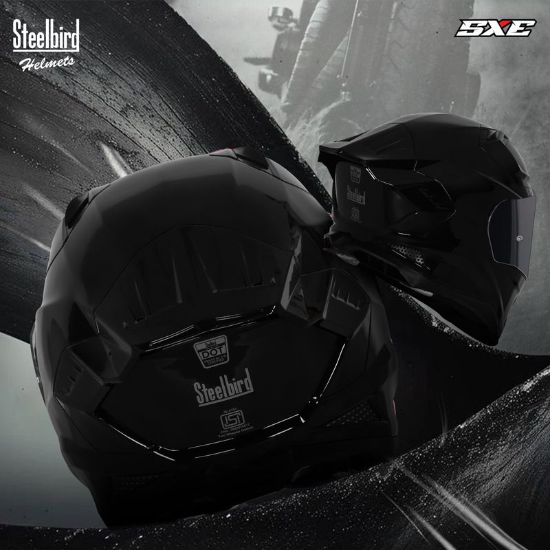 Steelbird 61 SXE Full Face Motorbike Helmet - Image 6