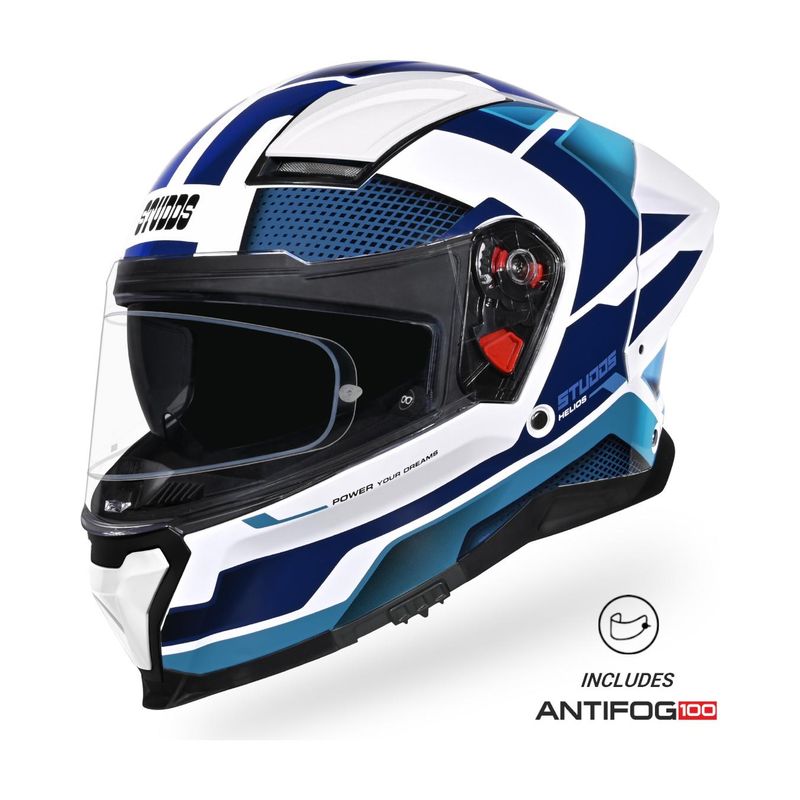 STUDDS Helios Asphalt Full Face Motorbike Helmet - Image 2