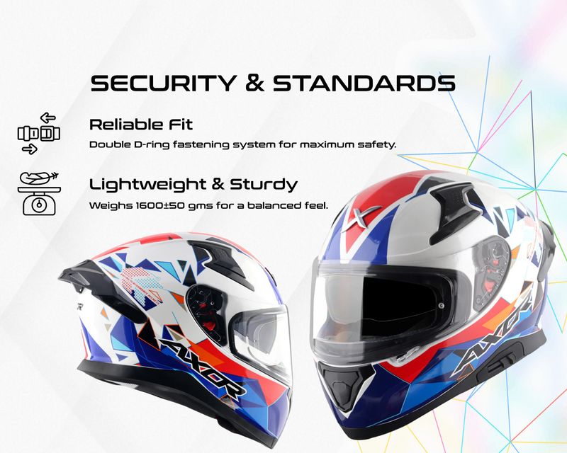 Axor Apex Prism Motorbike Helmet - Image 6
