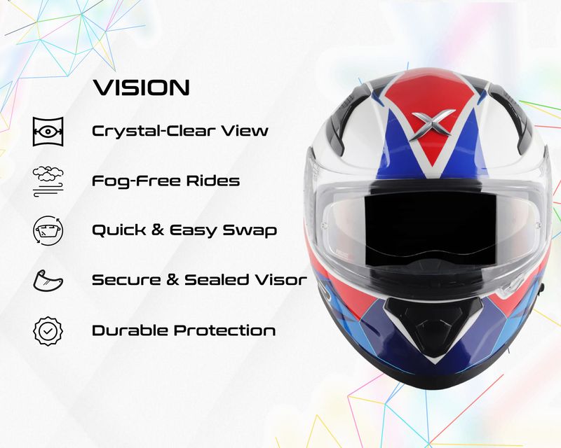 Axor Apex Prism Motorbike Helmet - Image 4