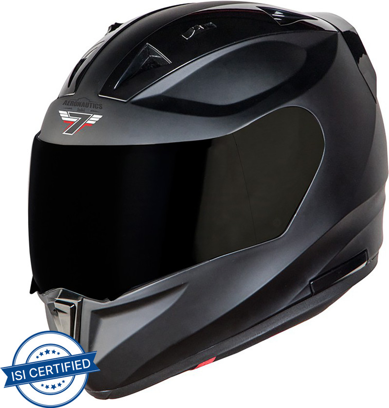 Steelbird SA-1 7Wings Aeronautics Full Face Helmet in Matt Axis Grey Motorbike Helmet  (Matt Axis Grey with Smoke Visor)