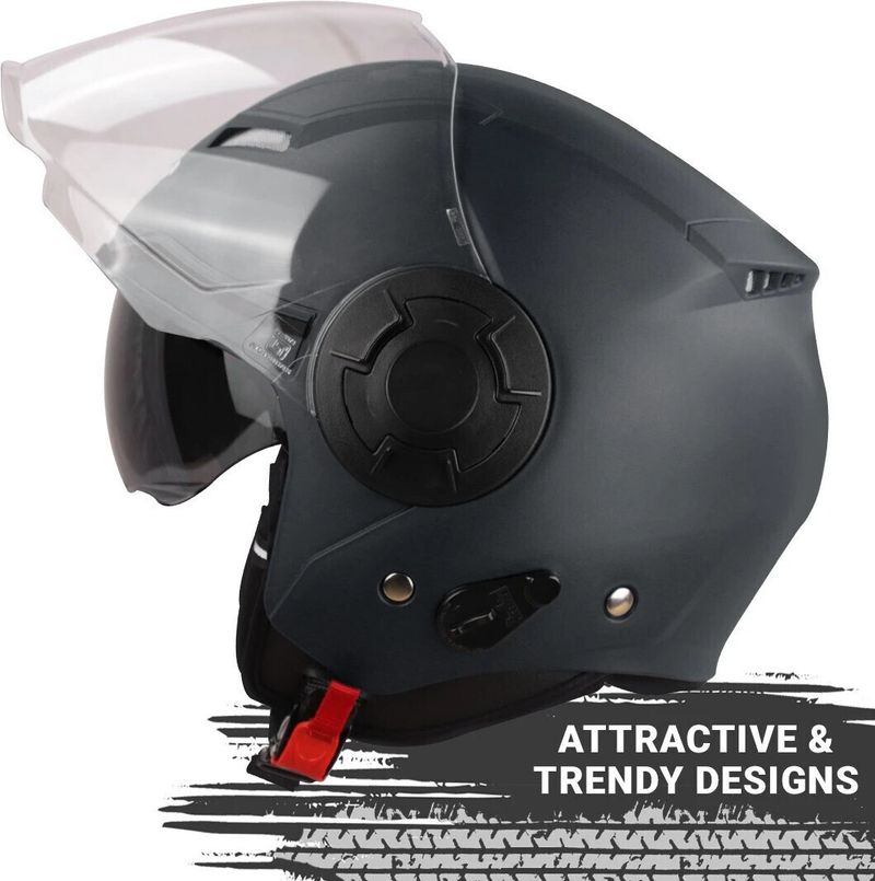 Steelbird GT Dashing Open Face Motorbike Helmet - Image 3