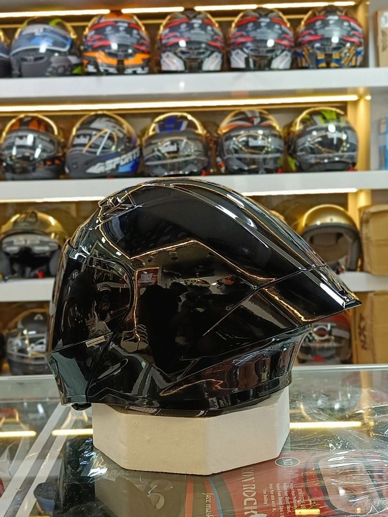 Steelbird Air SBA-20 ISS Motorbike Helmet Glossy Black - Image 3