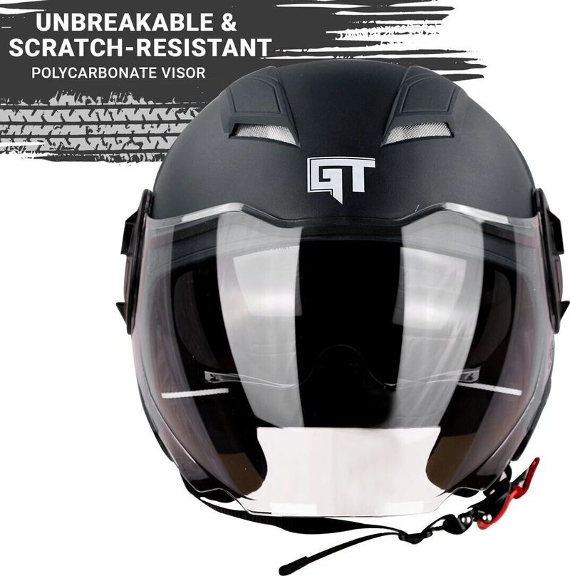 Steelbird GT Dashing Open Face Motorbike Helmet - Image 4
