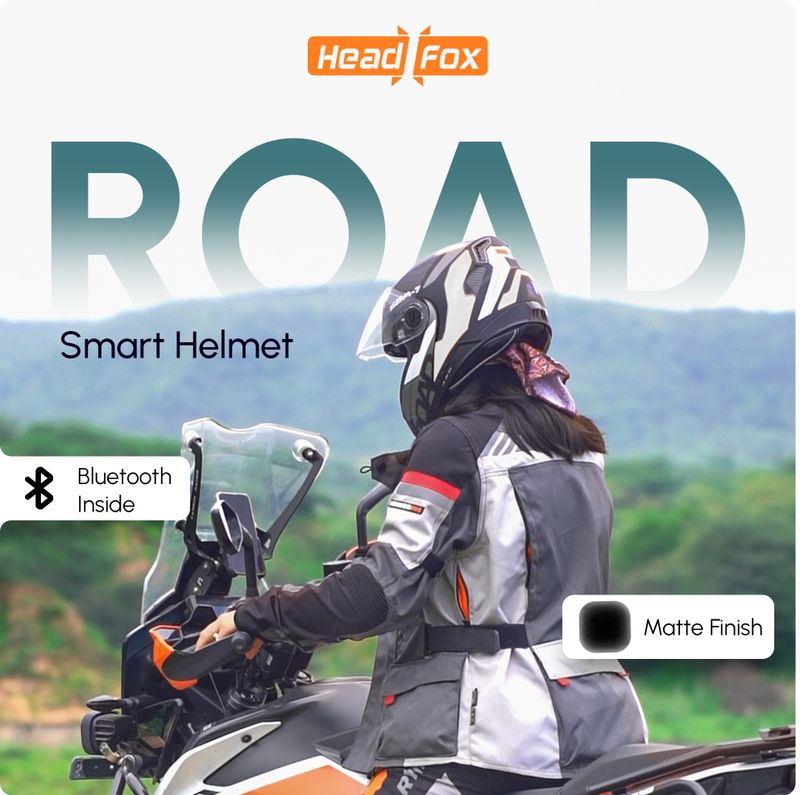 Head fox N2 Bluetooth GPS Helmet - Image 3