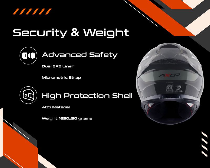 Axor Saber X-Sport Motorbike Helmet - Image 5