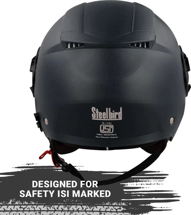 Steelbird GT Dashing Open Face Motorbike Helmet - Image 6