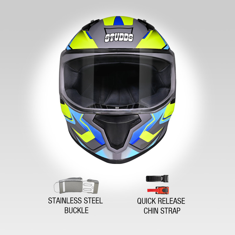 Price History of STUDDS Thunder Flash Full Face ISI & DOT Certified ...