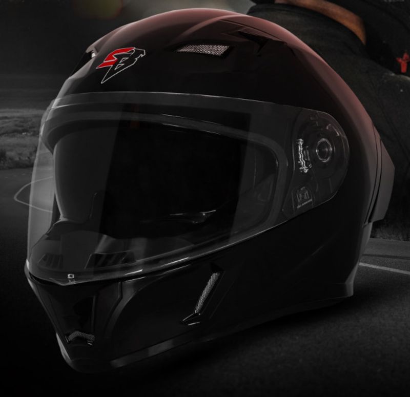 Steelbird Air SBA-11 ISS LT Glossy Black Helmet - Image 5