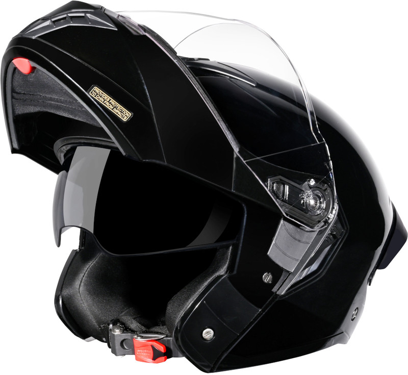STUDDS Trooper Flip-up Full Face with Dual Visor Motorbike Helmet