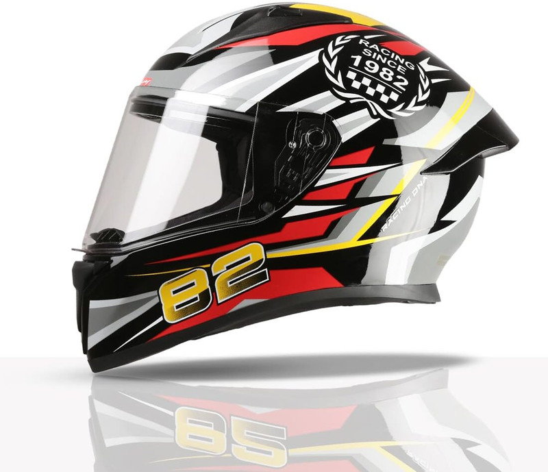 Racing Titan Series Motorbike Helmet (Red)