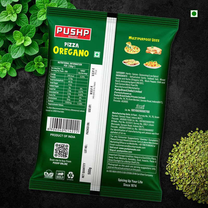 Pushp Brand Oregano Seasoning 500g - Image 4