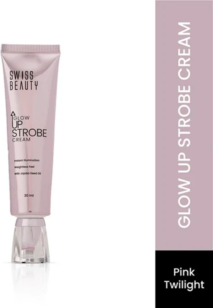 SWISS BEAUTY Glow Up Strobe Cream 30ml Highlighter Pink - Image 2