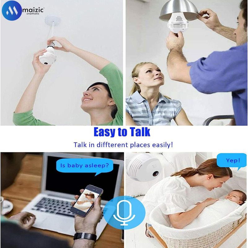 Maizic Smarthome 360D Fisheye WiFi IP Camera - Image 4