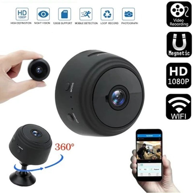 DENVY Mini WiFi Camera with IR Night Vision - Image 2