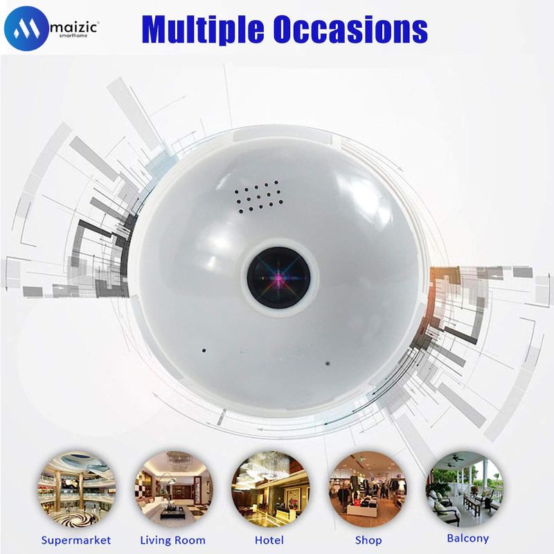 Maizic Smarthome 360D Fisheye WiFi IP Camera - Image 6