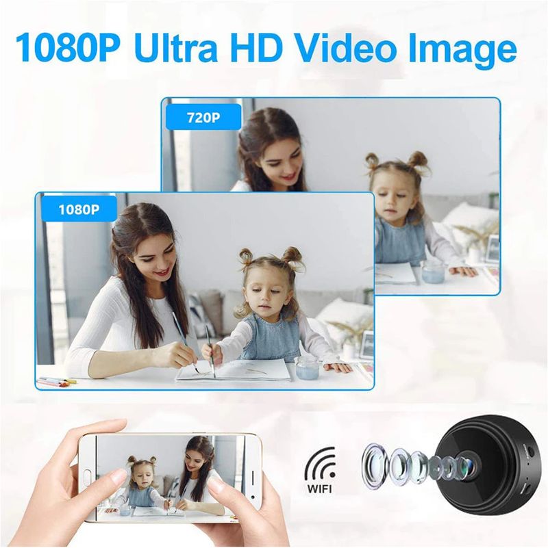 OSHSIZ Battery Operated Hidden Mini CCTV Camera with 1080P Resolution and Night Vision Security Camera (64 GB, 1 Channel) - Image 3