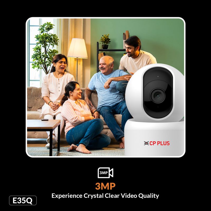 CP PLUS CP-E35Q 3MP WiFi Smart CCTV Camera - Image 3