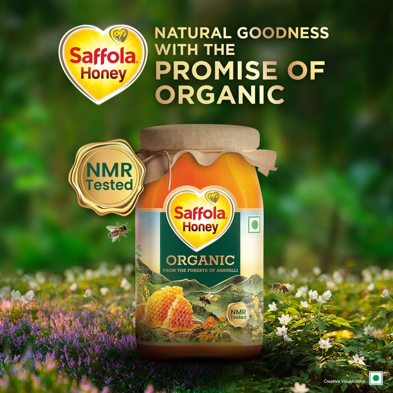 Saffola Organic Honey, 100% Pure, 1000g - Image 3