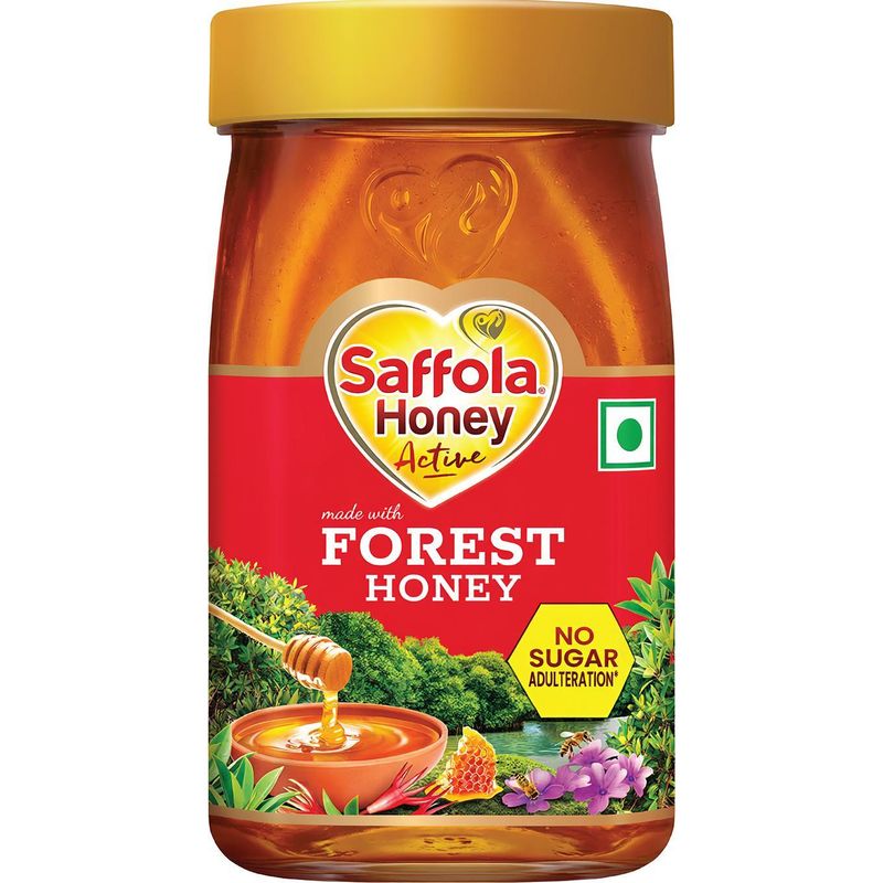 Saffola Honey Active, Made with Forest Honey, Pure Honey, No sugar adulteration (250 g)