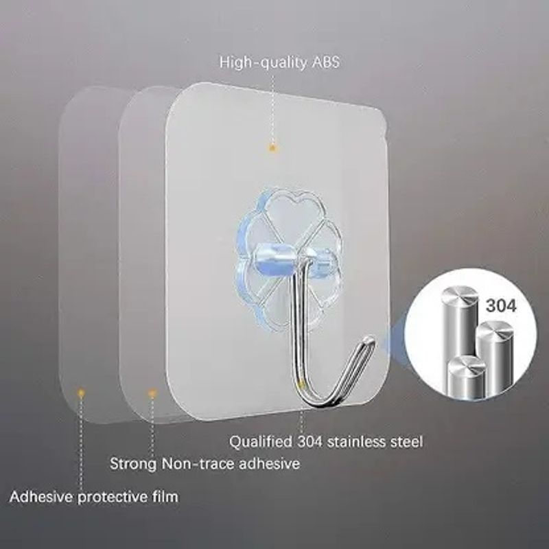 PYORIT Heavy Duty Hooks for Hanging Keys Coats Hats Bags Ceiling Kitchen Accessories Hook 50 (Pack of 50) - Image 5