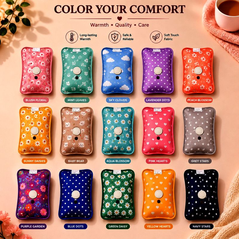 RCSP Electric Hot Water Bag with Auto Cut Reusable Pain Relief Leak-Proof Full Body Heating Pad - Image 4