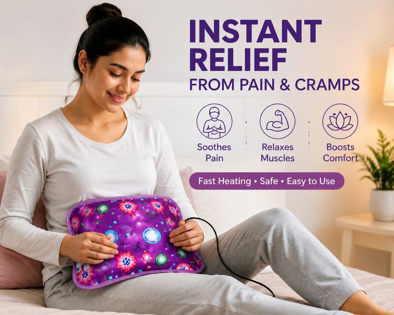 RCSP Electric Hot Water Bag with Auto Cut Reusable Pain Relief Leak-Proof Full Body Heating Pad - Image 6