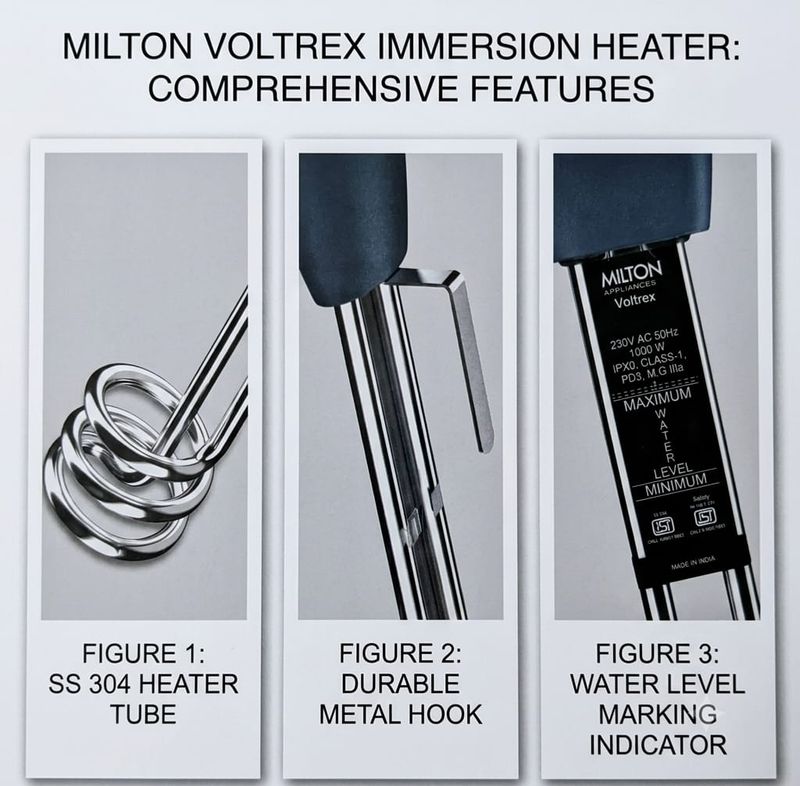 MILTON VOLTREX 1kW Immersion Water Heater Rod - Image 3