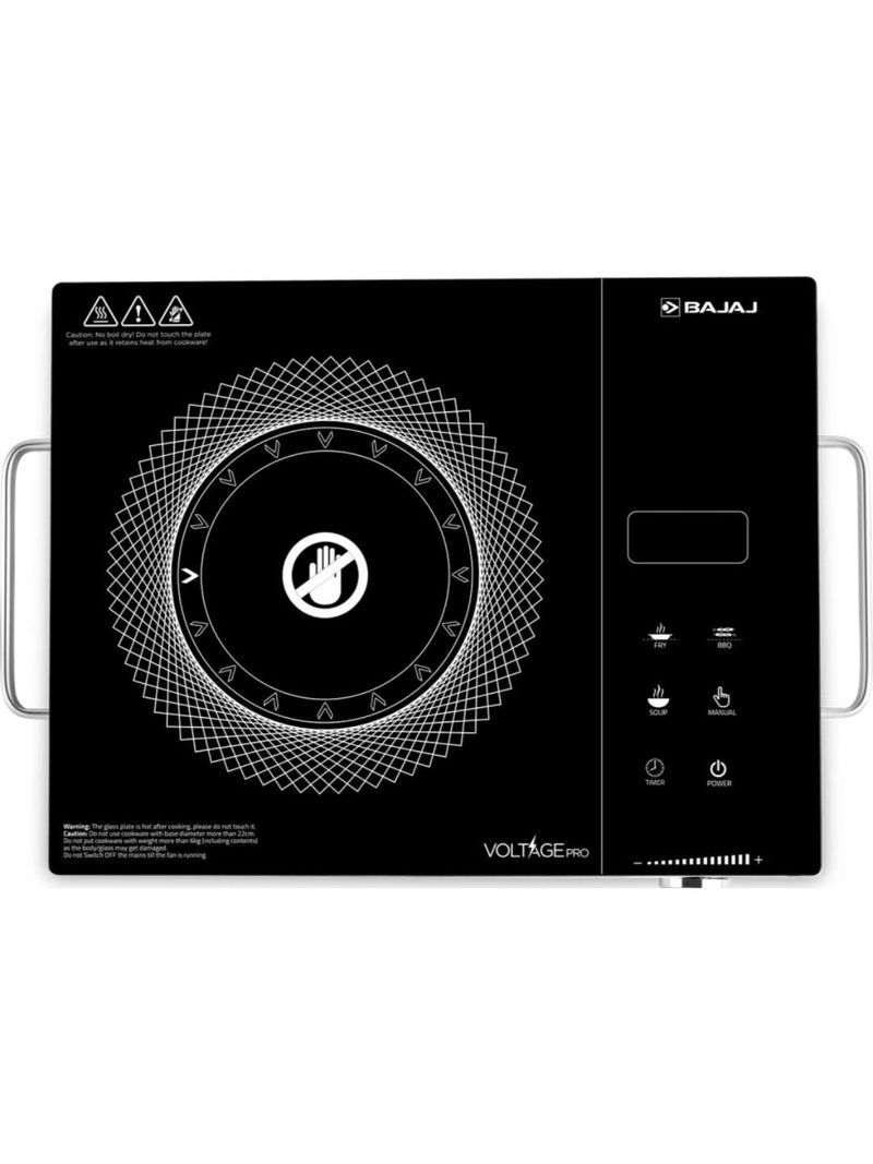BAJAJ 2200 W Radiant Cooktop Touch Panel, Jog Dial (Black, White, Silver, IRX 220F INFRARED newtouch) - Image 2