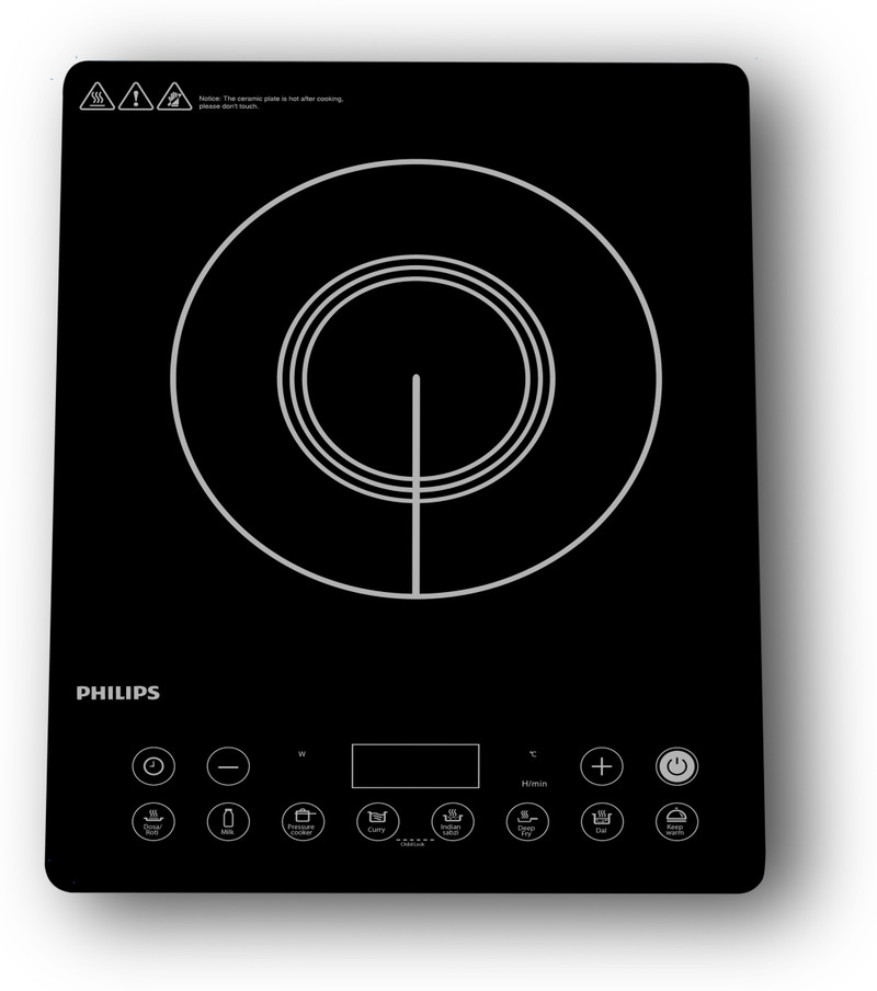 PHILIPS 2100 W Induction Cooktop Touch Panel (Black, Grey, HD4995...more deal from flipkart