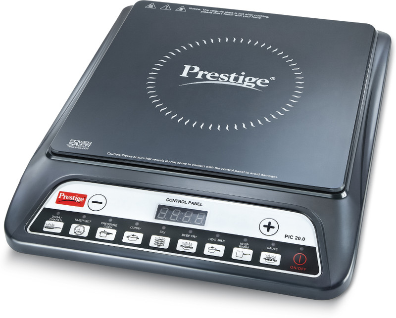 prestige 1600 w induction cooktop push button